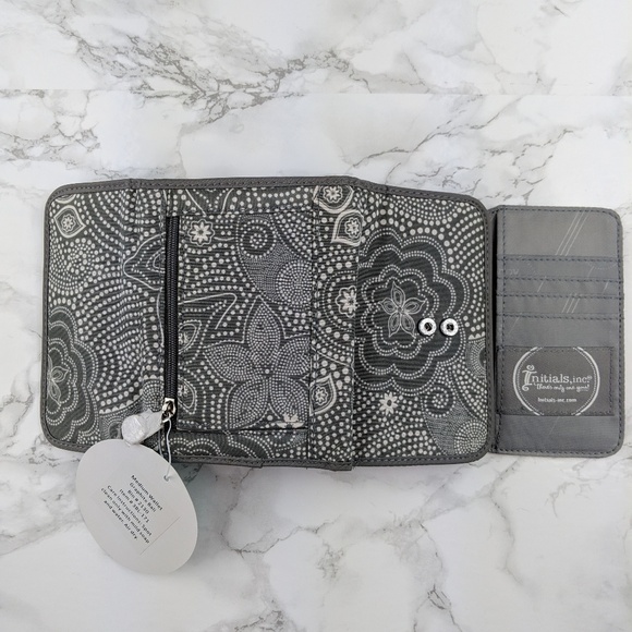 Initials Inc. Gray Patterned Wallet - NWT - Picture 3 of 5